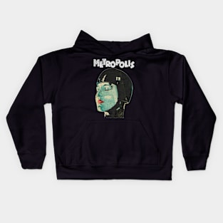 Metropolis Film De Fritz Lang Blanc Kids Hoodie